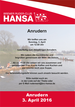 Anrudern 2016
