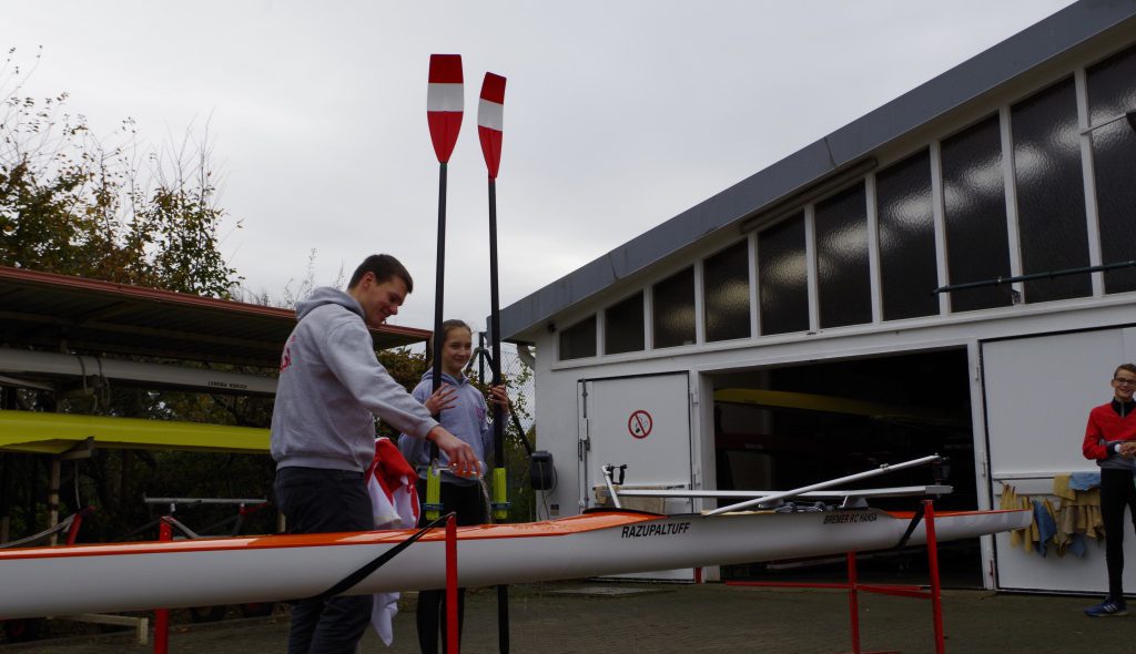 Abrudern und Bootstaufe