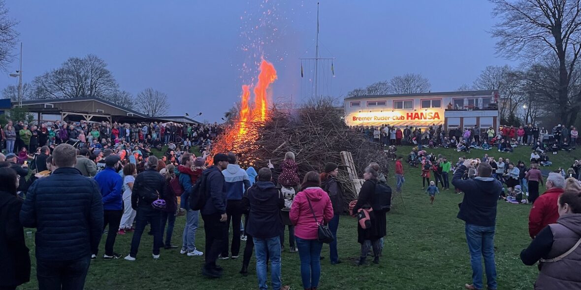 Ein faszinierendes Osterfeuer
